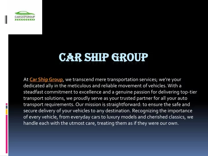 car ship group car ship group