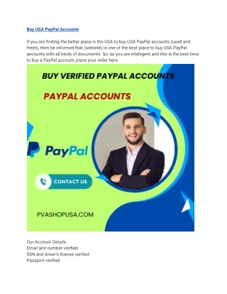 Buy Verified PayPal Accounts