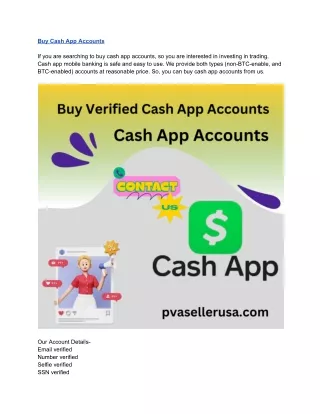 Buy Verified Cash App Accounts