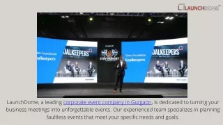 launchdome a leading corporate event company