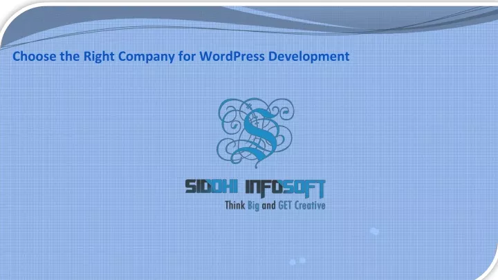 choose the right company for wordpress development