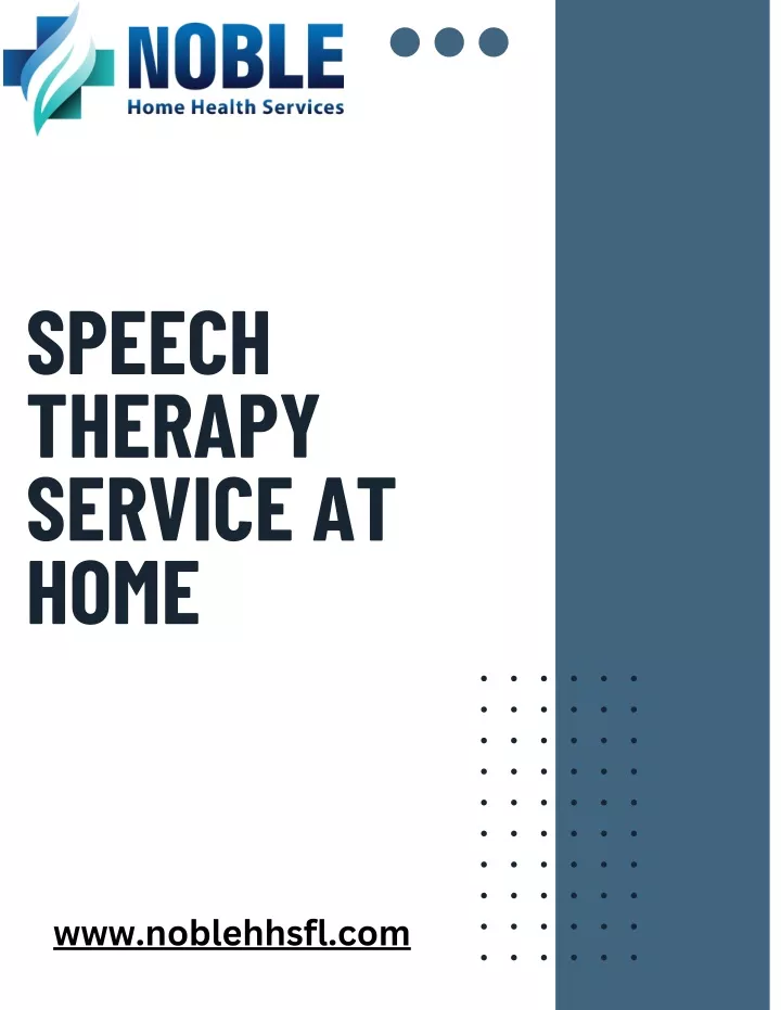 speech therapy service at home