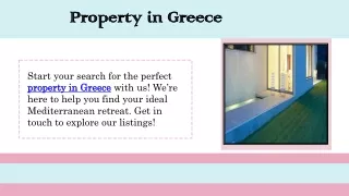 Property in Greece