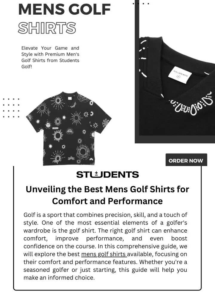 unveiling the best mens golf shirts for comfort