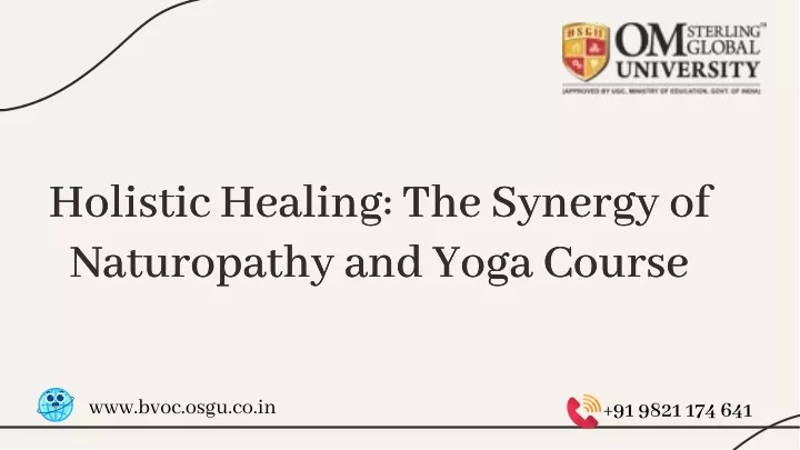 holistic healing the synergy of naturopathy