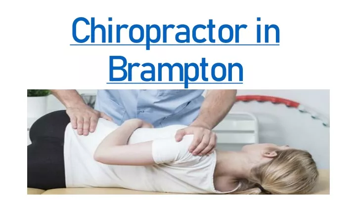 chiropractor in brampton