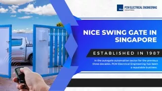 nice swing gate in singapore