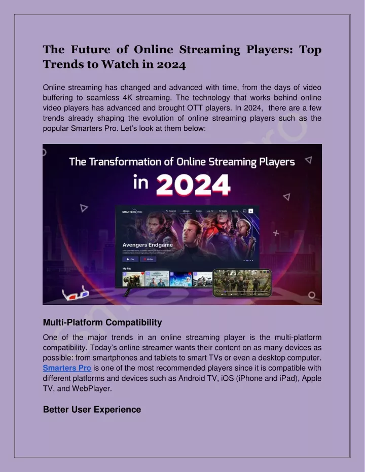 the future of online streaming players top trends