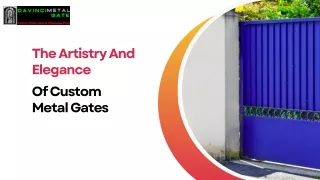 Custom metal gates