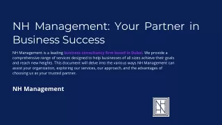 NH Management Your Partner in Business Success in The UAE