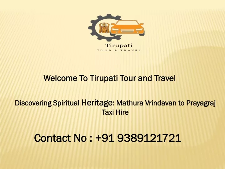 welcome to tirupati tour and travel