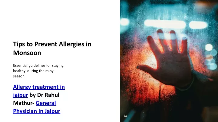 tips to prevent allergies in monsoon