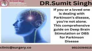 Surgery for Parkinson disease in Gurgaon