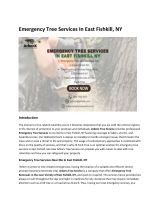 emergency tree services in east fishkill ny