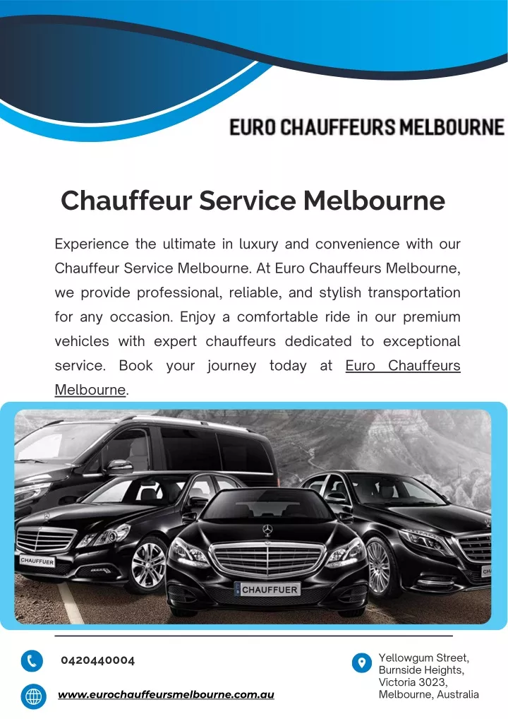 chauffeur service melbourne