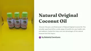 Natural Original Coconut Oil