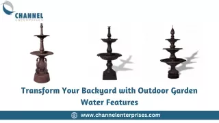 Transform Your Backyard with Outdoor Garden Water Features