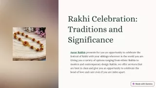 Brotherly Love: Special Rakhi for Brother
