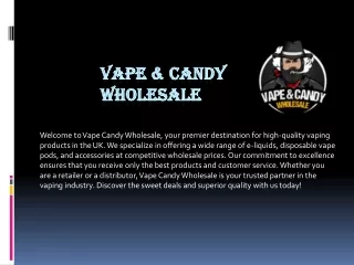 vape & candy Wholesale