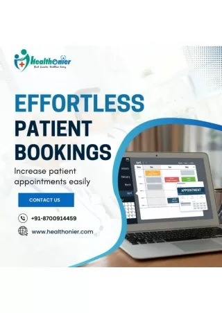 Effortless Patient Booking