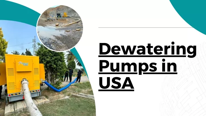 dewatering pumps in usa