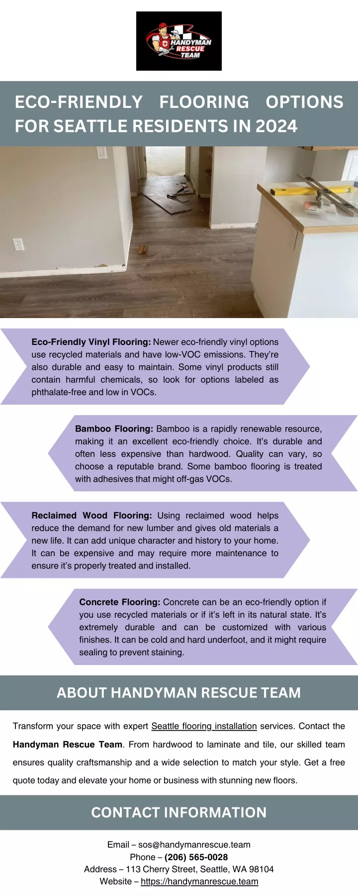 eco friendly flooring options for seattle