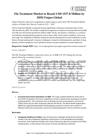 Flu Treatment Market
