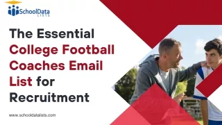 The Essential College Football Coaches Email List for Recruitment