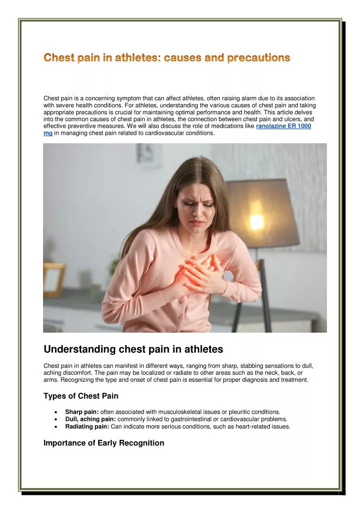 chest pain is a concerning symptom that