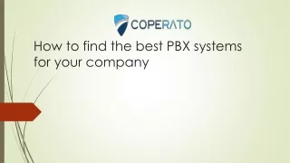 How to find the best PBX systems for your company