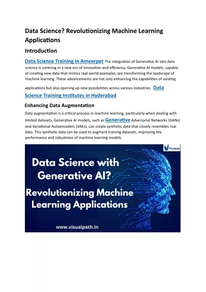 data science revolutionizing machine learning