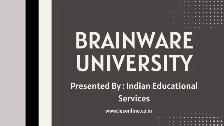 brainware university presented by indian