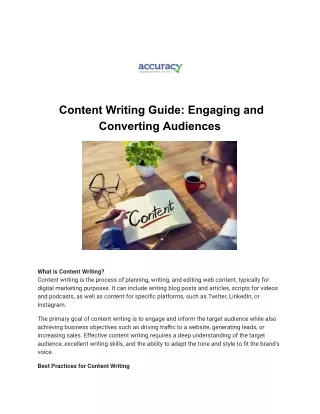 content writing guide engaging and converting