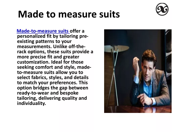 made to measure suits