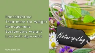 Panchakarma Treatment for Weight Management Sustainable Weight Loss with Ayurveda