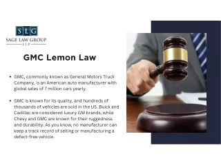 GMC Lemon Law Lawyer - Sage Law Group LLP