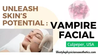 Boost Skin Potential Vampire Facial in Culpeper Virginia
