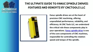 the ultimate guide to fanuc spindle drives