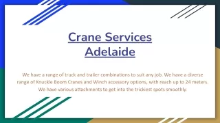 Crane Services Adelaide