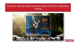 Print Your Festival Style :  Essential Custom Prints for Veld Music Festival