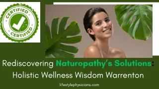 Naturopathy’s Solutions Holistic Wellness Wisdom Warrenton