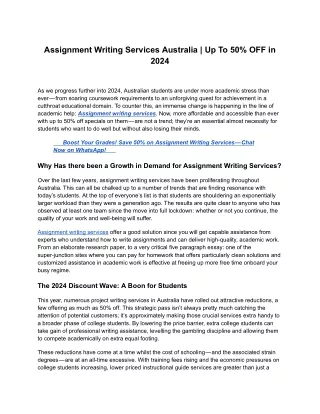 Assignment Writing Services Australia _ Up To 50% OFF in 2024 - Google Docs