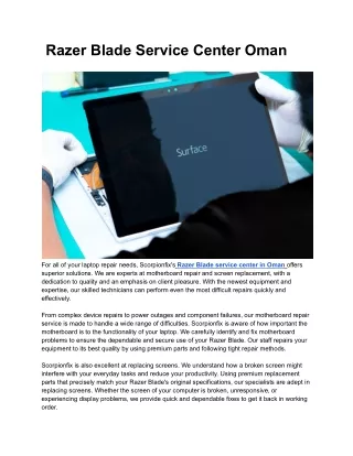 razer blade service center oman