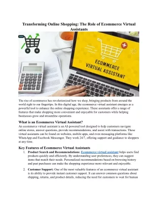 The Role of Ecommerce Virtual Assistants
