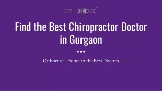 Find the Best Chiropractor Doctor in Gurgaon for Lower Back Pain