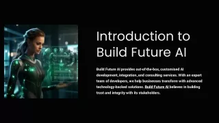Build Future AI: Your Introduction to Cutting-Edge AI Services