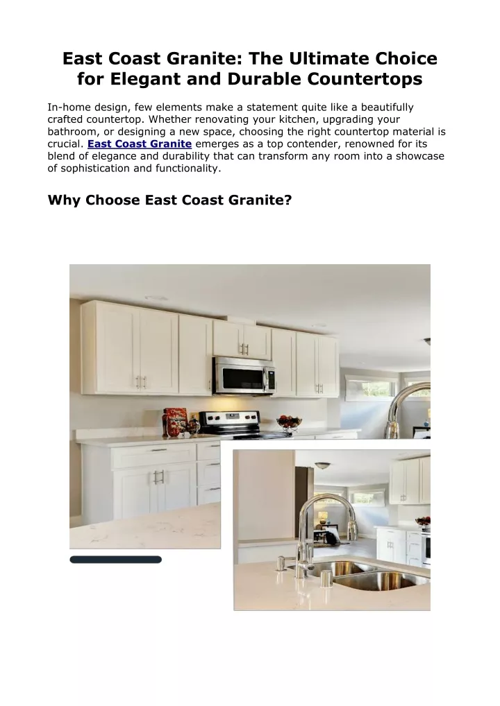 east coast granite the ultimate choice