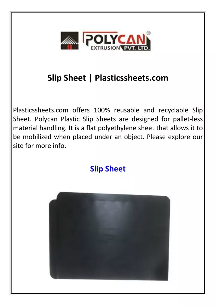 slip sheet plasticssheets com