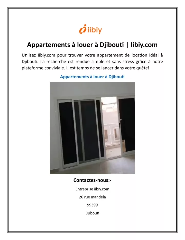 appartements louer djibouti iibiy com