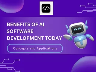Benefits of AI Software Development Today